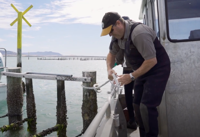 Lester Marshall of Coffin Bay Oyster Farm